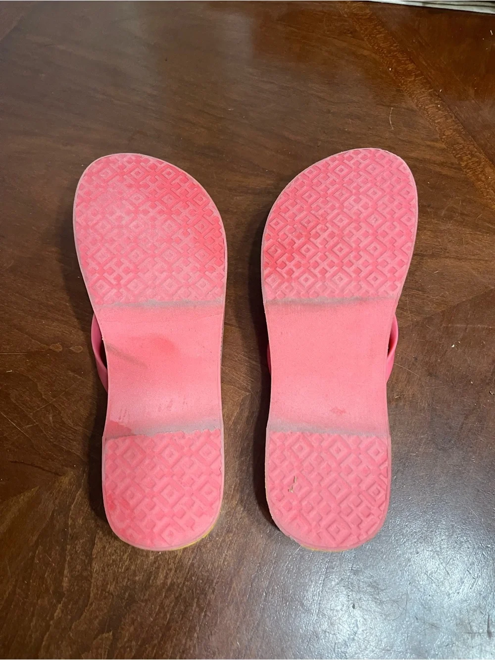 TORY BURCH Printed Carved Wedge Flip-flop In Pink - Picture 9 of 11